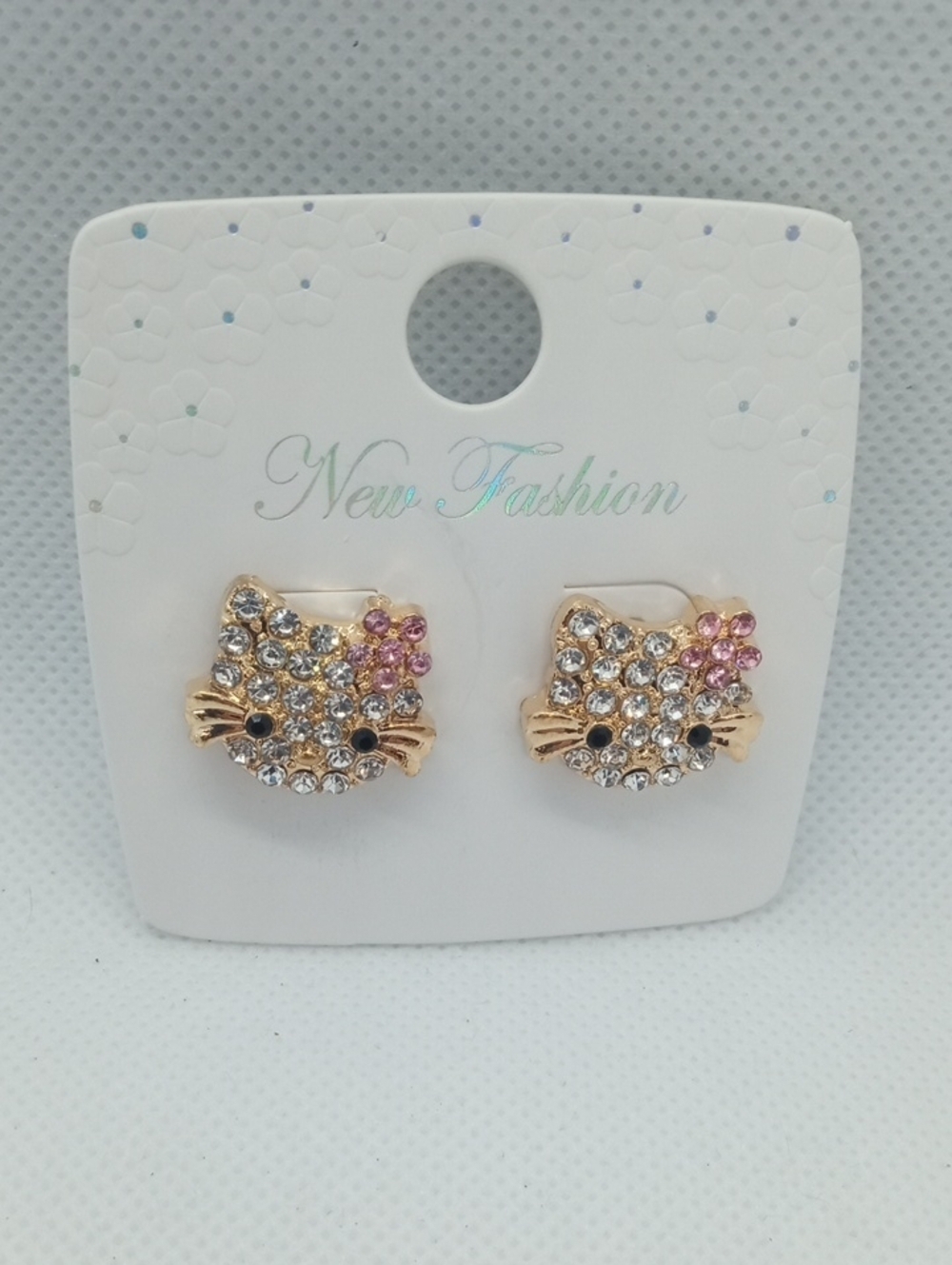 CRYSTAL KITTY EARRINGS